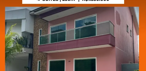 Casa de Condomínio com 4 Quartos à venda, 293m² no Centro, Manaus