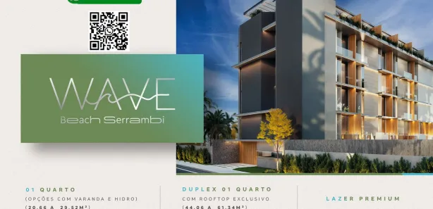 Flat com 1 Quarto à venda, 21m² no Enseadinha, Ipojuca