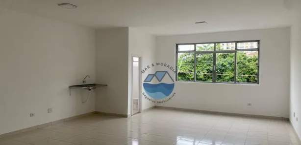 Sala Comercial para alugar, 65m² no Macuco, Santos