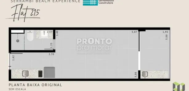 Apartamento com 1 Quarto à venda, 31m² no Centro, Ipojuca