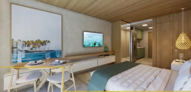 Apartamento com 1 Quarto à venda, 36m² no Ponta de Serrambi, Ipojuca