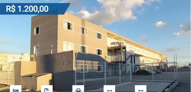 Apartamento com 2 Quartos para alugar, 58m² no Vargem Grande, Pinhais