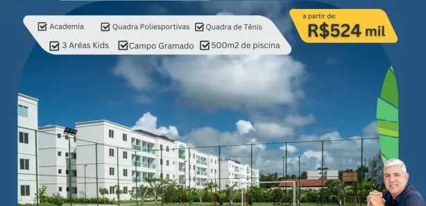 Apartamento com 2 Quartos à venda, 58m² no Porto de Galinhas, Ipojuca
