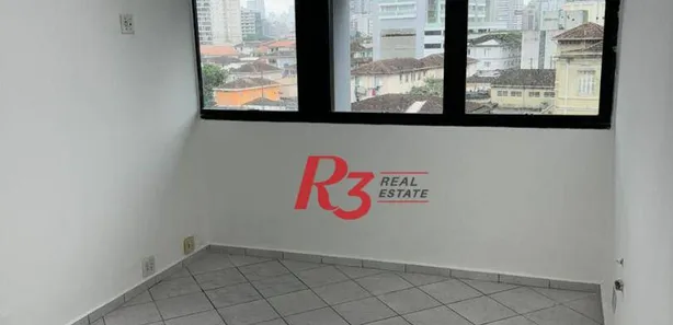 Sala Comercial para alugar, 134m² no Gonzaga, Santos