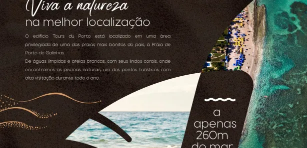 Flat com 1 Quarto à venda, 45m² no Porto de Galinhas, Ipojuca