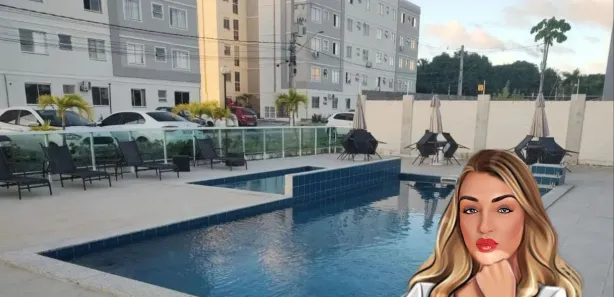 Apartamento com 2 Quartos para alugar, 42m² no Centro, Lauro de Freitas