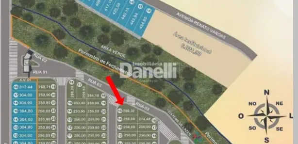 Lote/Terreno à venda, 288m² no Caminho Novo, Tremembé