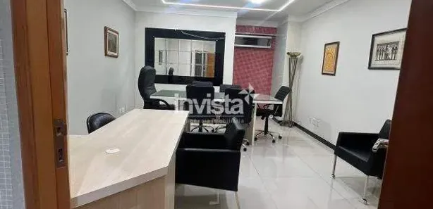 Sala Comercial com 1 Quarto para alugar, 70m² no Centro, Santos