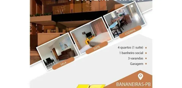 Sala Comercial com 4 Quartos para alugar, 200m² no Bananeiras, Bananeiras