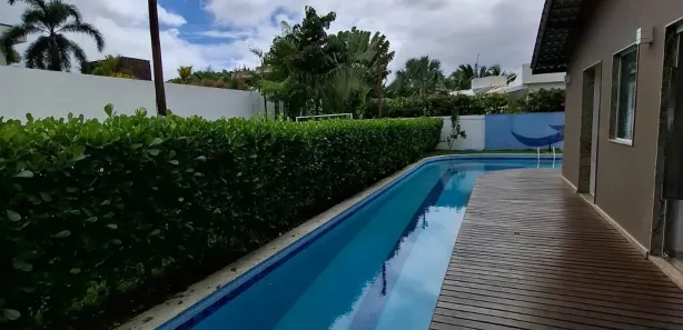 Casa de Condomínio com 5 Quartos para alugar, 370m² no Busca Vida (Abrantes), Camaçari