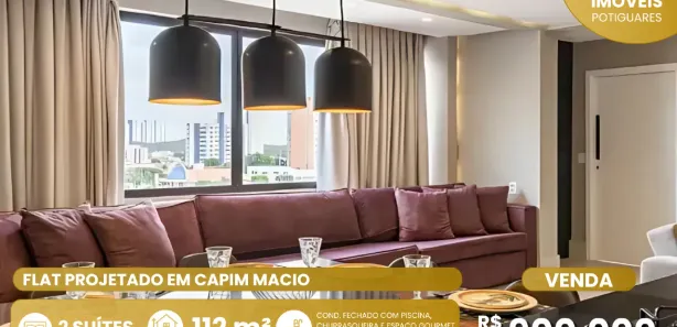 Cobertura com 2 Quartos à venda, 112m² no Capim Macio, Natal