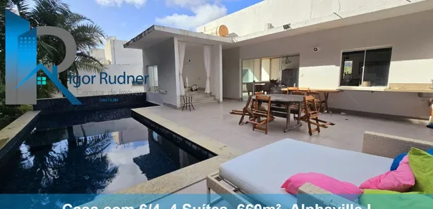 Casa de Condomínio com 6 Quartos à venda, 660m² no Alphaville I, Salvador