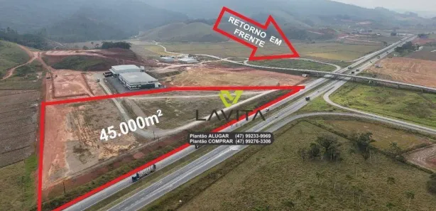 Lote/Terreno para alugar, 45000m² no Margem Esquerda, Ilhota