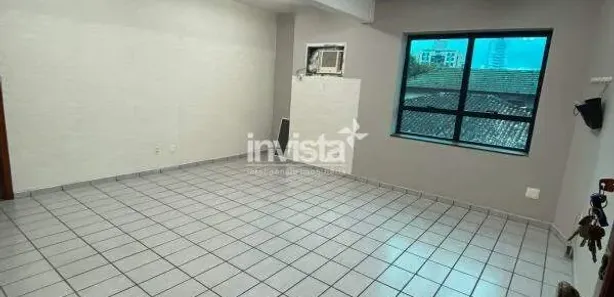 Sala Comercial para alugar, 32m² no Macuco, Santos