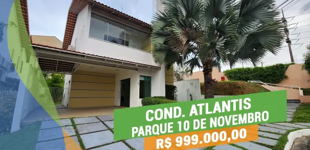Casa de Condomínio com 3 Quartos à venda, 175m² no Parque 10 de Novembro, Manaus