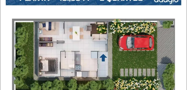 Casa de Condomínio com 2 Quartos à venda, 49m² no Centro, Paço do Lumiar