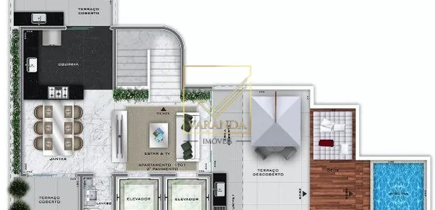 Cobertura com 3 Quartos à venda, 209m² no Lourdes, Belo Horizonte