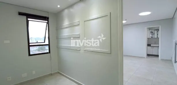 Sala Comercial para alugar, 46m² no Macuco, Santos