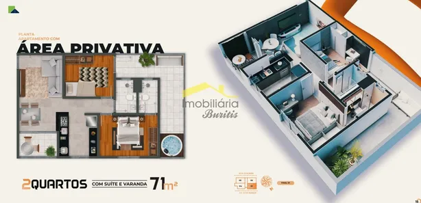 Apartamento com 2 Quartos à venda, 57m² no Dom Cabral, Belo Horizonte