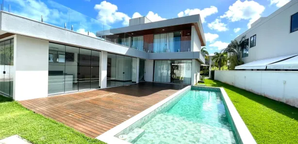 Casa de Condomínio com 4 Quartos para alugar, 397m² no Alphaville (Abrantes), Camaçari