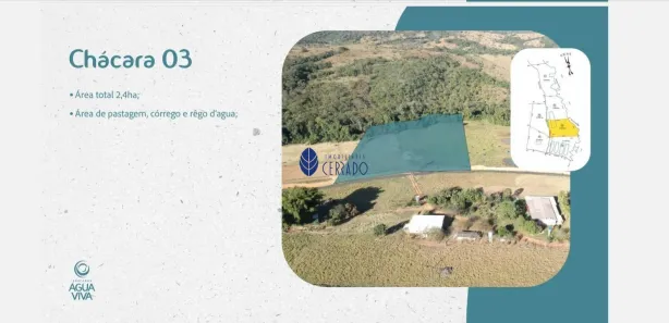 Fazenda/Sítio com 2 Quartos à venda, 450m² no , Gameleira de Goiás