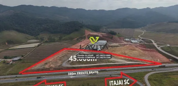 Lote/Terreno para alugar, 45000m² no Margem Esquerda, Ilhota
