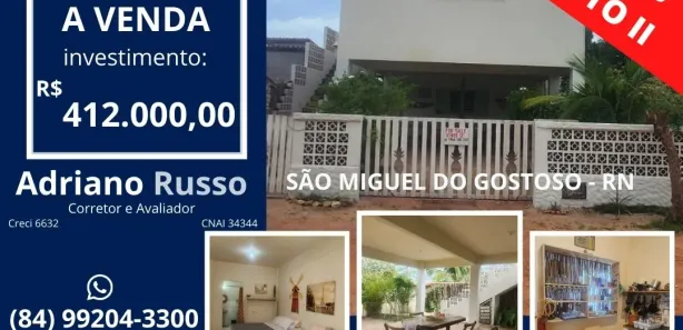 Sobrado com 4 Quartos à venda, 209m² no , São Miguel do Gostoso