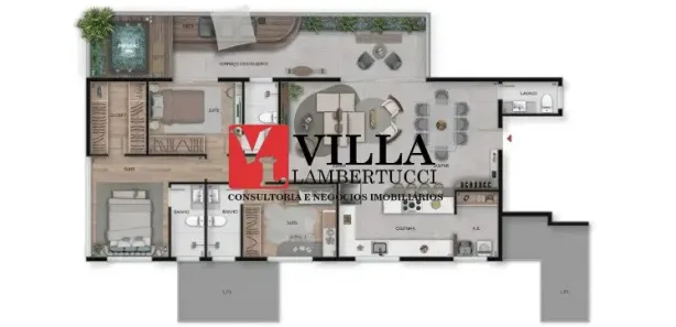 Apartamento com 3 Quartos à venda, 115m² no São Lucas, Belo Horizonte