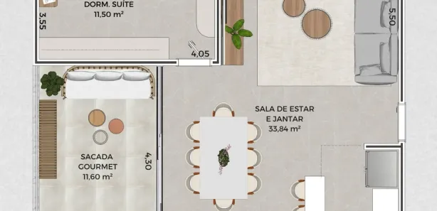 Apartamento com 2 Quartos à venda, 49m² no Loteamento Parque Vera Cruz, Tremembé