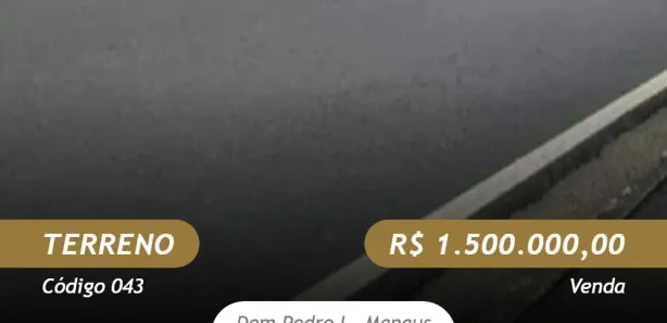 Lote/Terreno à venda, 1500m² no Dom Pedro I, Manaus