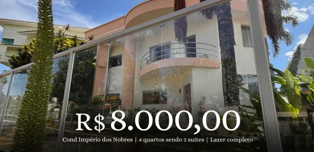Casa de Condomínio com 4 Quartos para alugar, 421m² no Condomínio Império dos Nobres, Brasília