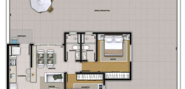 Apartamento com 3 Quartos para alugar, 77m² no Serra, Belo Horizonte