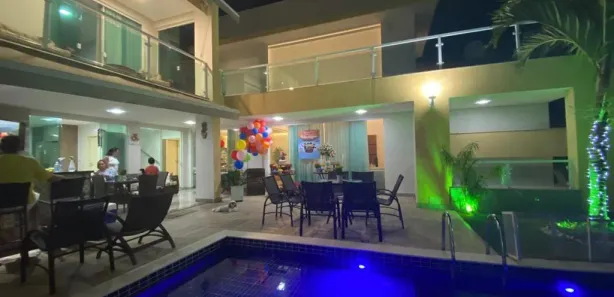 Casa de Condomínio com 5 Quartos para venda ou aluguel, 281m² no Alphaville (Abrantes), Camaçari