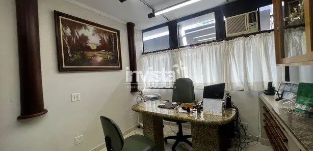 Sala Comercial para alugar, 167m² no Gonzaga, Santos