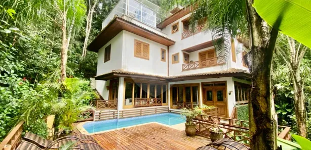 Casa de Condomínio com 5 Quartos à venda, 400m² no Guararú, Guarujá