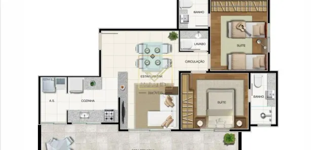 Apartamento com 2 Quartos à venda, 73m² no Cruzeiro, Belo Horizonte