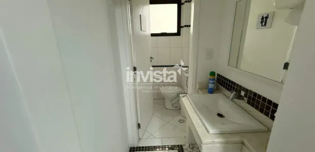 Sala Comercial com 1 Quarto para alugar, 80m² no Macuco, Santos