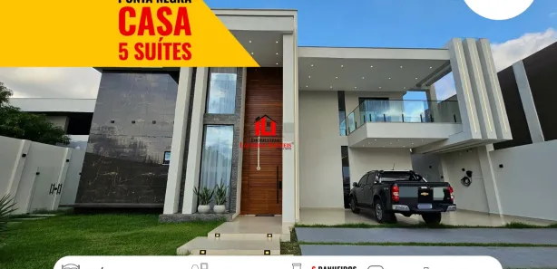 Casa de Condomínio com 5 Quartos à venda, 495m² no Ponta Negra, Manaus