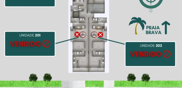 Apartamento com 2 Quartos à venda, 71m² no Centro, Matinhos