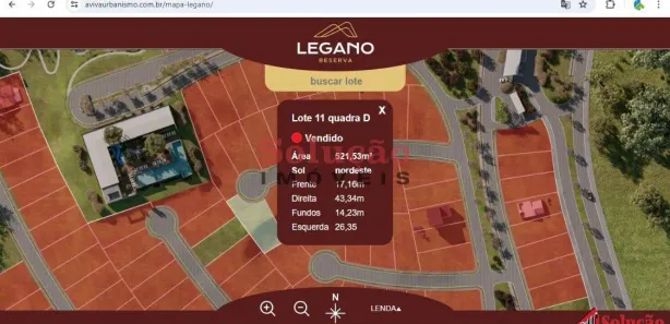 Lote/Terreno à venda, 522m² no , Nova Santa Rita