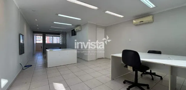 Sala Comercial para alugar, 79m² no Vila Belmiro, Santos