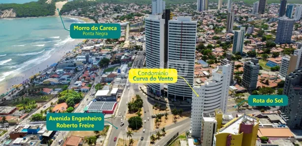 Cobertura com 2 Quartos para alugar, 10m² no Ponta Negra, Natal