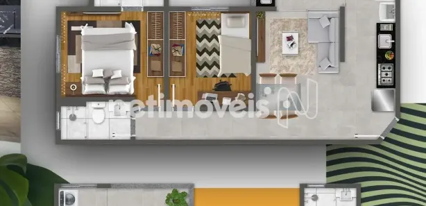 Apartamento com 2 Quartos à venda, 54m² no Dom Joaquim, Belo Horizonte