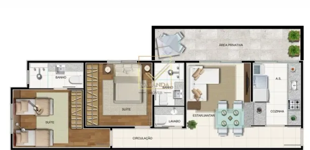 Apartamento com 2 Quartos à venda, 73m² no Cruzeiro, Belo Horizonte