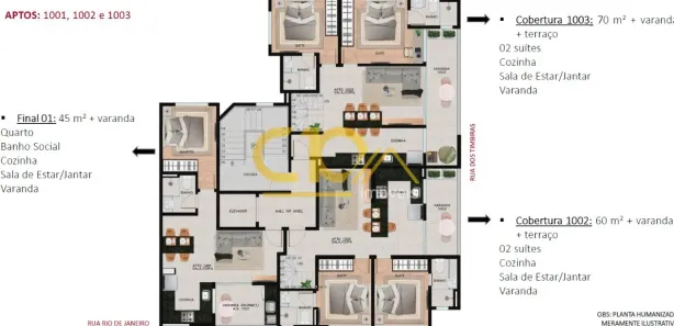Apartamento com 2 Quartos à venda, 60m² no Lourdes, Belo Horizonte