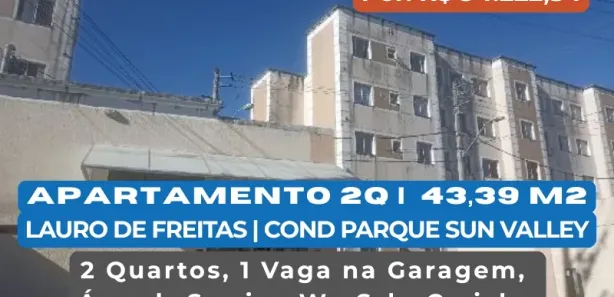 Apartamento com 2 Quartos à venda, 43m² no Caji, Lauro de Freitas