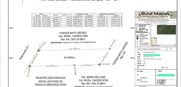 Lote/Terreno à venda, 300000m² no , Humberto de Campos