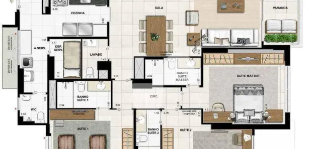 Apartamento com 4 Quartos à venda, 149m² no Flamengo, Rio de Janeiro