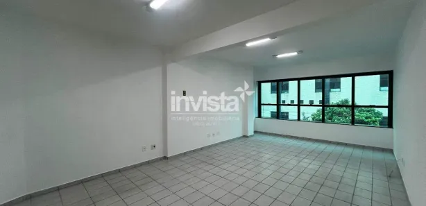 Sala Comercial com 1 Quarto para alugar, 45m² no Macuco, Santos