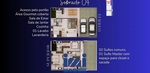 Sobrado com 3 Quartos à venda, 114m² no Sertãozinho, Matinhos